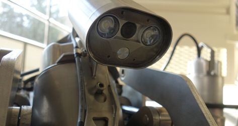 KOKS Robotics Sakal KRS05 camera with light and gamma probe mounted on rover